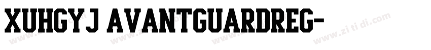 XUHGYJ AvantGuardReg字体转换